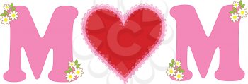 Royalty Free Clipart Image of a Mom Banner