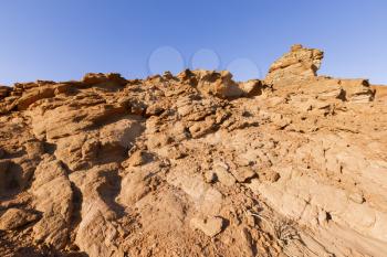 View of Timna Valley in Israeli Negev Desert.