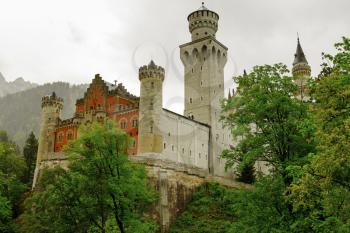 Hohenschwangau, Germany- May 30, 2016:Neuschwanstein Castle is visited by more than 1.3 million people annually, with as many as 6,000 per day in the summer.