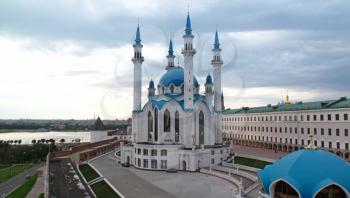 the Kul Sharif mosque and old Kremlin, Kazan, Russia, Republic of Tatarstan                    