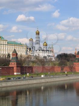 moscow Kremlin and river, Russia