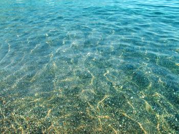 transparent clean sea water background