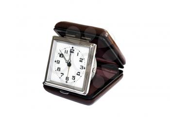retro pocket clock isolated on white background