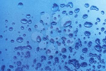 blue frozen water drops texture