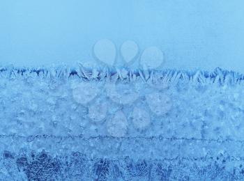 frosty natural pattern on winter window texture