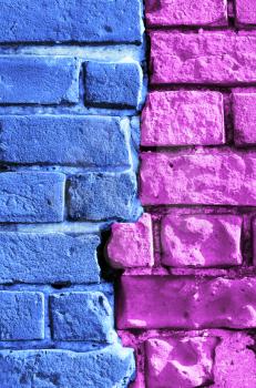 abstract bright multi-colored brick wall texture