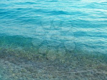 Turquoise sea water background