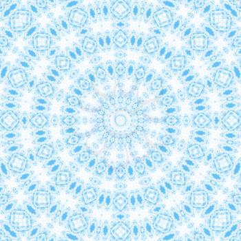 White background with blue abstract radial pattern