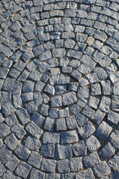 Fragment of a pavement in the form of a circle