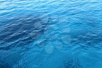 Transparent blue sea water