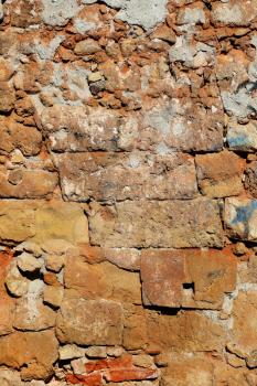 Old stone and brick wall texture