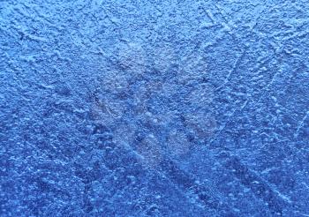 Close up of blue natural ice texture