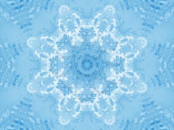 Background with concentric abstract ice pattern
