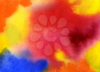 Abstract watercolor background with bright colorful spots
