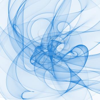 Abstract digital background with blue fume pattern