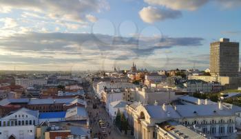 Beautiful top view to Kazan, Republic of Tatarstan, Russia