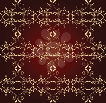 Royalty Free Clipart Image of  an Ornate Background