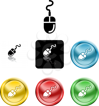 Royalty Free Clipart Image of Computer Mouse Icons