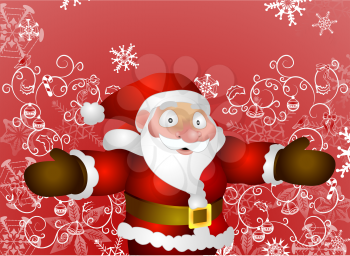 Royalty Free Clipart Image of Santa Claus
