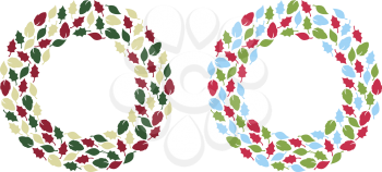 Royalty Free Clipart Image of Wreaths