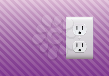 Royalty Free Clipart Image of an Electrical Outlet