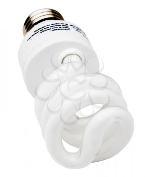 Royalty Free Photo of a Florescent Energy Saving Lightbulb