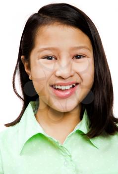 Royalty Free Photo of a Young Girl Smiling