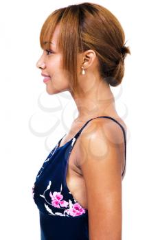 Royalty Free Photo of a Profile of a Fashion Model