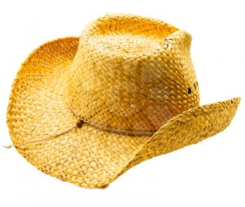 Stylish cowboy hat isolated over white