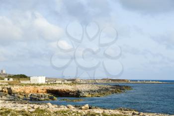 Panoramic view of a coastline, Malta