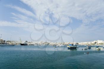 Yachts in the sea, Valletta, Malta