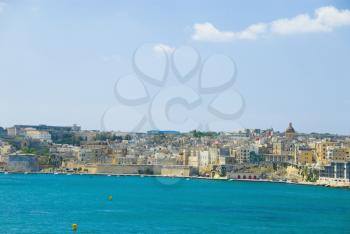 Buildings at the waterfront, Valletta, Malta