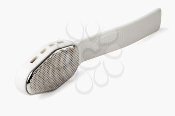 Close-up of foot cleaning scrubber