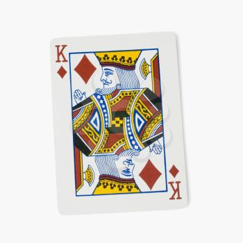 King of diamonds playing card