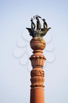 High section view of a monument, Rashtrapati Bhavan, New Delhi, India