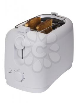 Close-up of a toaster with toasts
