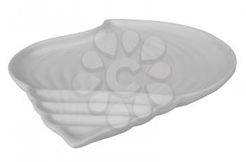 Close-up of a shell shaped tray
