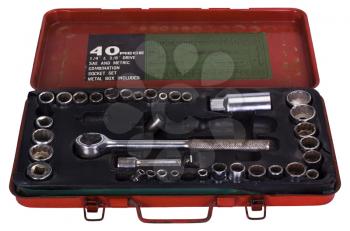 Socket wrenches in a toolbox