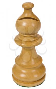 Close-up of a bishop chess piece