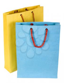 Close-up of two shopping bags