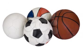 Close-up of various balls