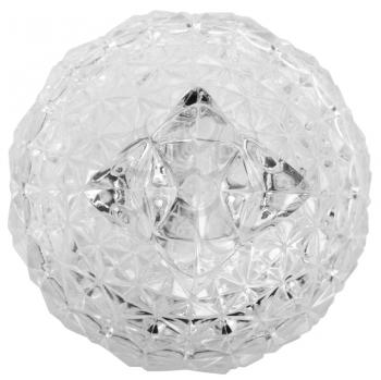 Close-up of a crystal bowl