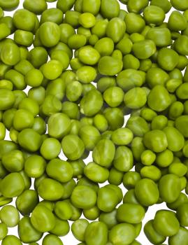 Close-up of a heap of green peas