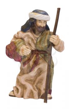 Close-up of a figurine of Saint Joseph