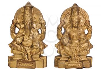 Figurines of Goddess Lakshmi and Lord Ganesha