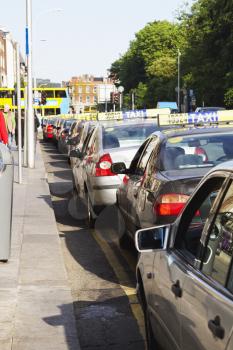 Traffic jam in a city, Dublin, Republic of Ireland