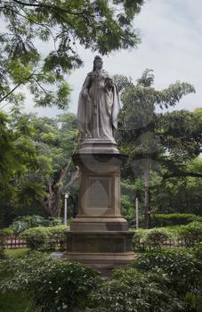 Statue of Queen Victoria in a park, Cubbon Park, Bangalore, Karnataka, India