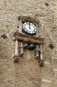 Low angle view of a clock tower, Carfax Tower, Oxford, Oxfordshire, England