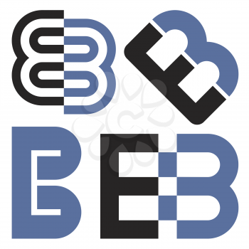Royalty Free Clipart Image of a Various B Design
