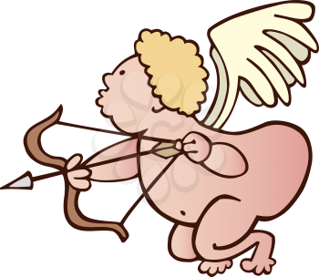 Royalty Free Clipart Image of Cupid